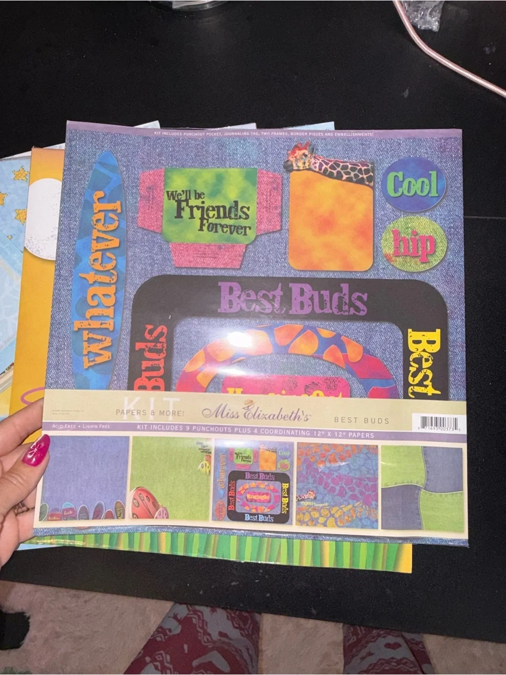 Assorted Decorative Party Invitation and Cardstock Pack - Multicolor scrapbook
